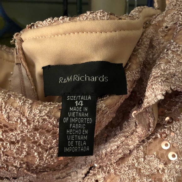 Beautiful sequins and lace off the shoulder dress - Picture 3 of 5